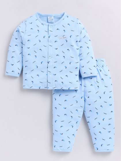 Dollar Kid Super Soft
                    Printed Long Sleeves Night Suit With Trouser