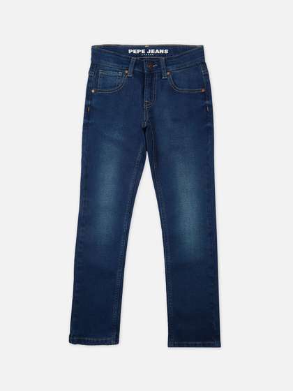Pepe Jeans Boys Cotton
                    Clean Look Slim Fit Light Fade Stretchable Jeans