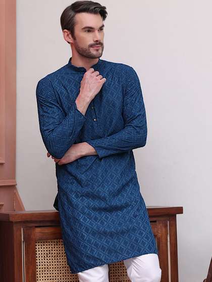 Jompers Embroidered Cotton Kurta