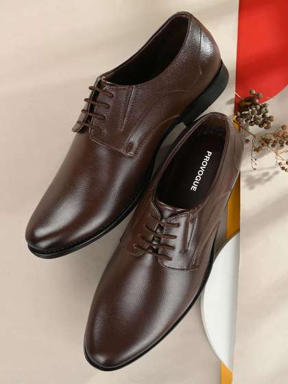 Provogue Men Leather
                        Formal Derbys Shoes