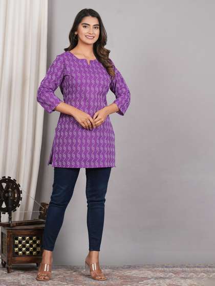 DHANOTA Printed Pure Cotton Kurti