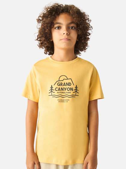 Juniors by Babyshop Boys Typography Printed Round Neck Cotton T-shirt