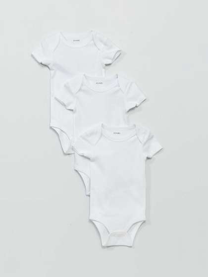 KIABI Infant Girls
                      Pack Of 3 Pure Cotton Bodysuit