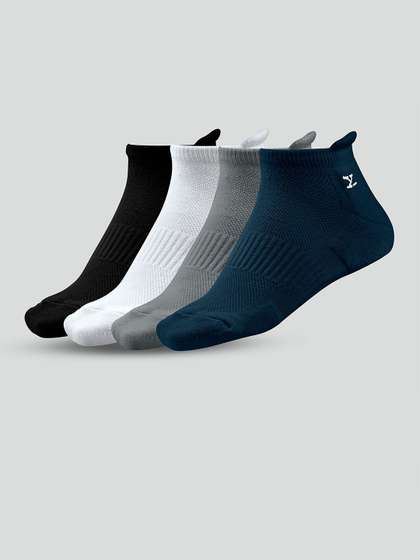XYXX Men Pack of 4
                        Cotton Ankle-Length Socks