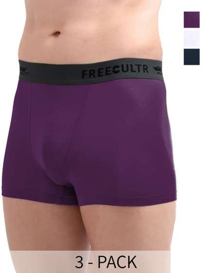 FREECULTR Pack Of 3
                        Anti Bacterial Micromodal Trunk