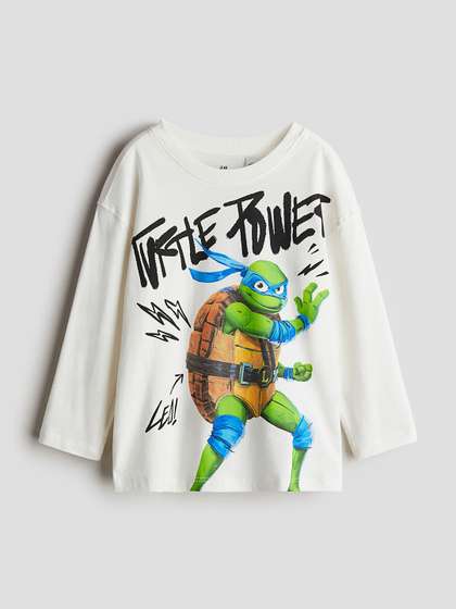 H&M Boys Printed Cotton Long Sleeved Tshirts