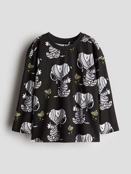 H&M Infant Boys Printed Long-Sleeved Pure Cotton T-shirts
