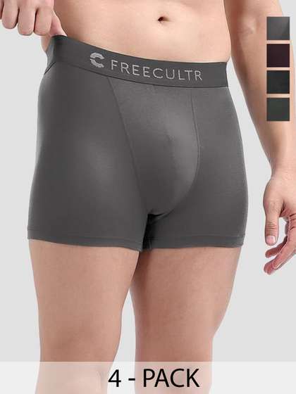 FREECULTR Pack Of 4
                        Anti Bacterial Breathability Airsoft Trunks