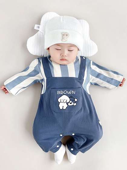StyleCast x Revolte Boys
                    Printed Cotton Rompers