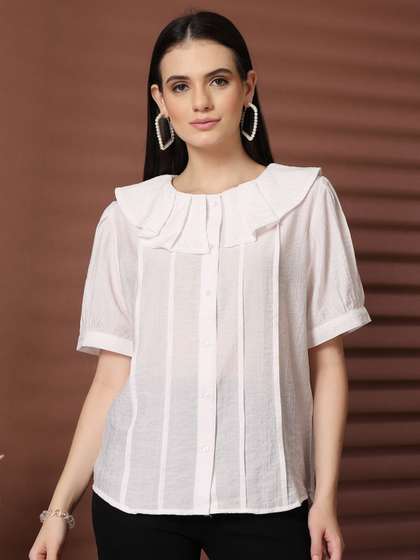 plusS Women Solid Casual Top