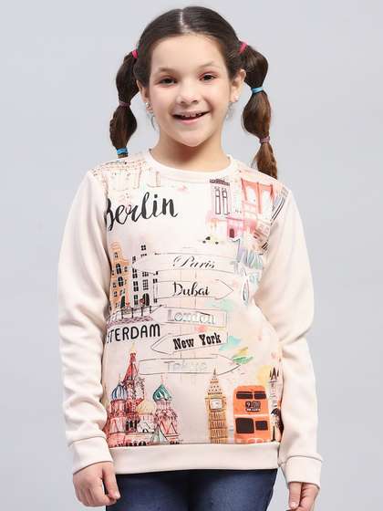 Monte Carlo Girls
                    Printed Round Neck Sweatshirt