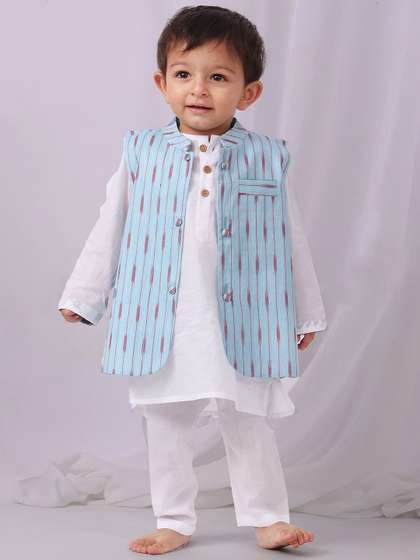TJORI Boys Pure Cotton Nehru Jacket