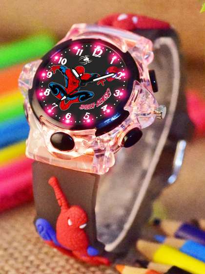 Shocknshop Kids - Boys
                    Printed LED Dial & Straps Analogue Watch 337
                    Spider Black