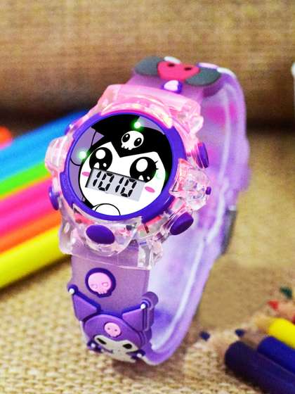 Shocknshop Girls
                      Patterned Dial & Straps Digital Multi Function
                      Watch 331 Kuromi Purple