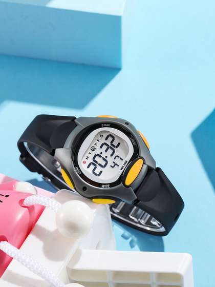 Shocknshop Kids Dial
                    & Straps Digital Multi Function Watch 330 Black
                    Yellow