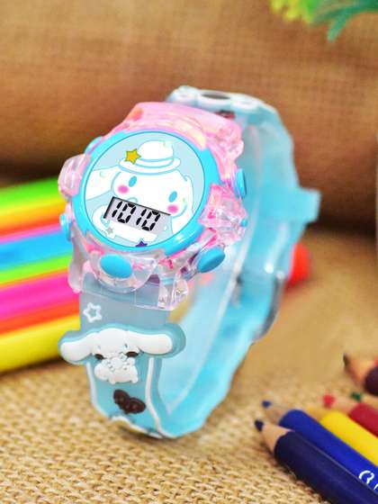 Shocknshop Kids -Girls
                      Patterned Dial & Straps Digital Multi Function
                      Watch 331 Cinna Blue