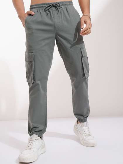 HIGHLANDER Men Slim
                        Fit Easy Wash Joggers Trousers