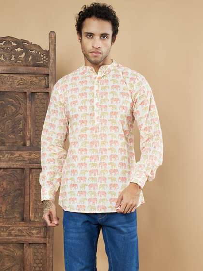 FABRIC FITOOR Printed Pure Cotton Kurta