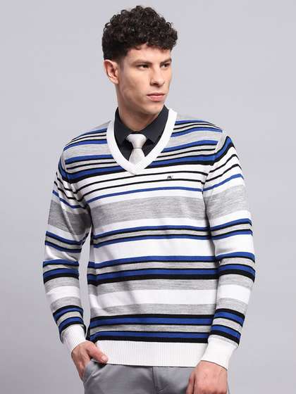 Monte Carlo Men
                          Striped Woollen Pullover
