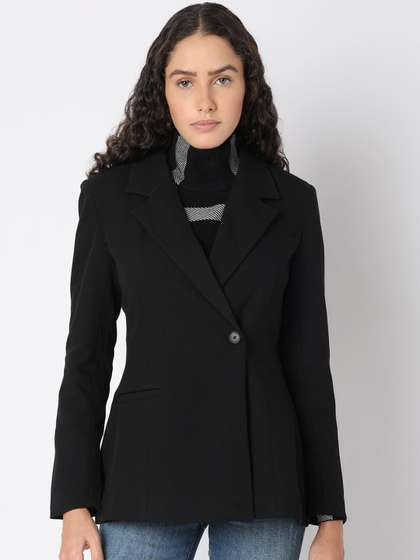 Vero Moda Notched
                        Lapel Collar Single Breasted Blazer