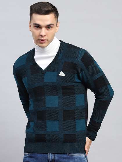Monte Carlo Men
                        Checked Woollen Pullover