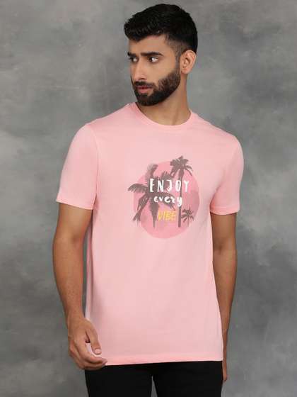Greenfibre Men Printed Slim Fit T-shirt