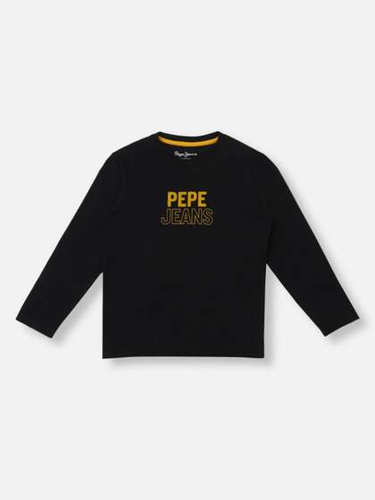 Pepe Jeans Boys
                      Graphic Printed Round Neck Pure Cotton T-shirt