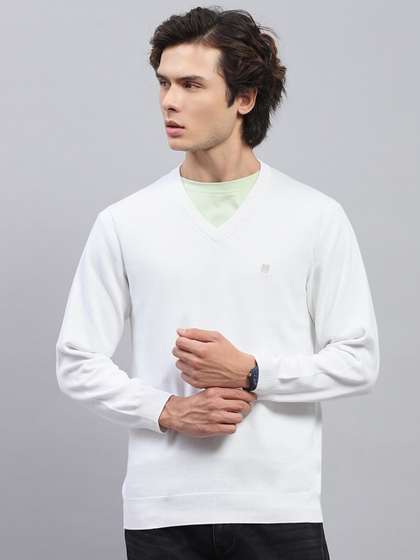 Monte Carlo Men
                        Cotton V-Neck Pullover Sweater