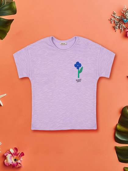 INCLUD Girls Floral Printed Round Neck Top