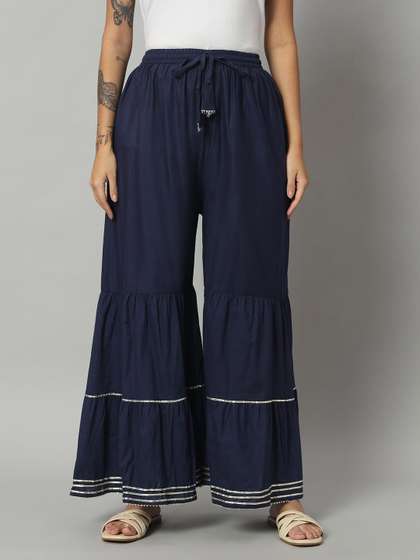 ZRI Women Flared Palazzos