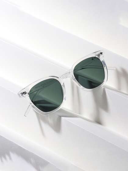The Roadster
                        Lifestyle Co Unisex Lens Square.Mg spectacular
                        Men Women sunglasses-Clear