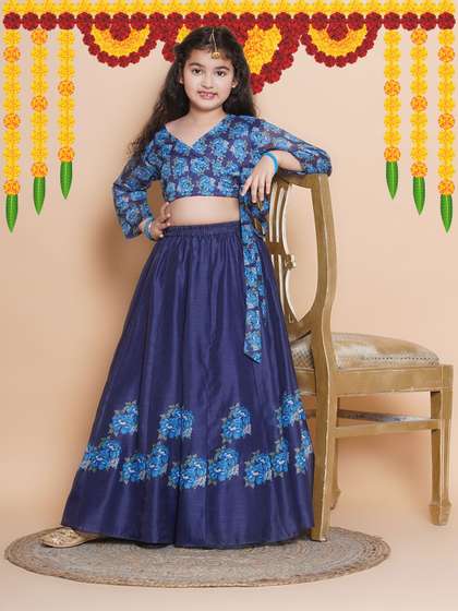Bitiya by Bhama
                          Girls Printed Ready to Wear Lehenga &
                          Blouse