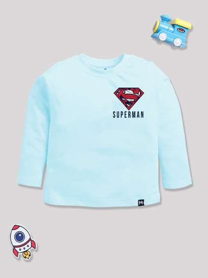 YK X Minute Mirth Boys
                      Superman Printed T-shirt
