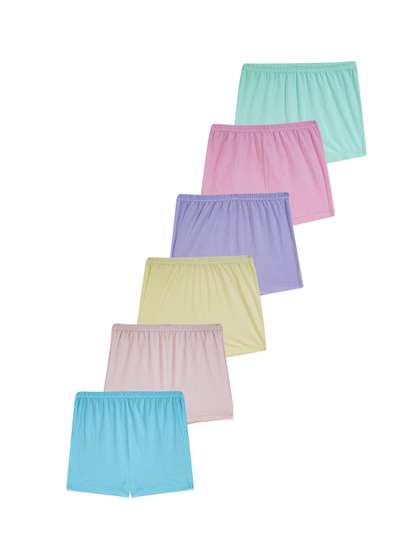 YELLOWDELIGHT Pack Of
                      6 Cotton Boyshorts Briefs YD 659 Rathi Rose (b)
                      drawer 6-12m-6p