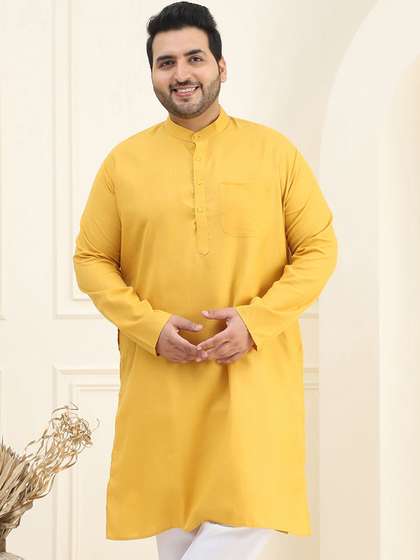 SOJANYA PLUS Plus Size Cotton Kurta