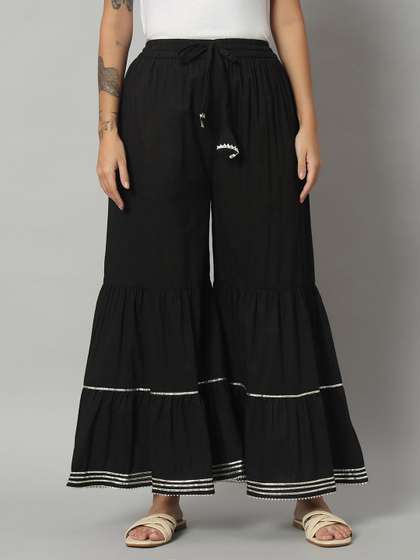 ZRI Women Flared Palazzos