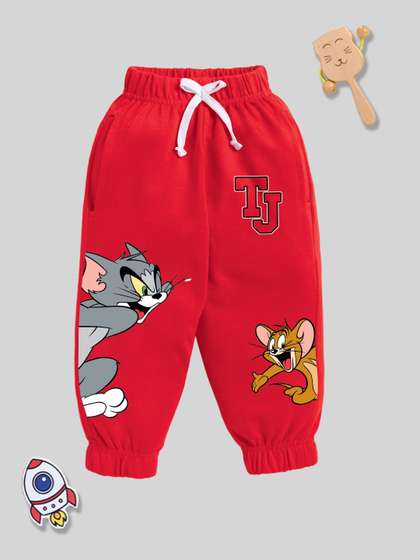 YK X Minute Mirth Infant
                    Boys Graphic Printed Pure Cotton Joggers