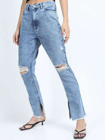 Tokyo Talkies Women Flared Cotton Jeans