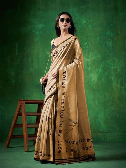 Sangria Women
                          Printed Saree With Blouse Piece