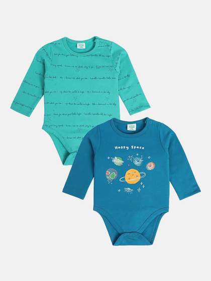 MINI KLUB Infant Boys
                    Pack Of 2 Printed Bodysuits