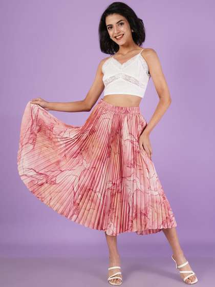 ZWERLON Women Printed A-Line Skirts