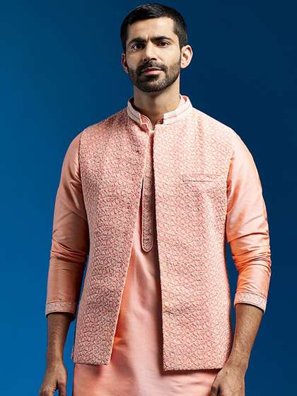 VASTRAMAY Men
                        Embroidered Nehru Jacket