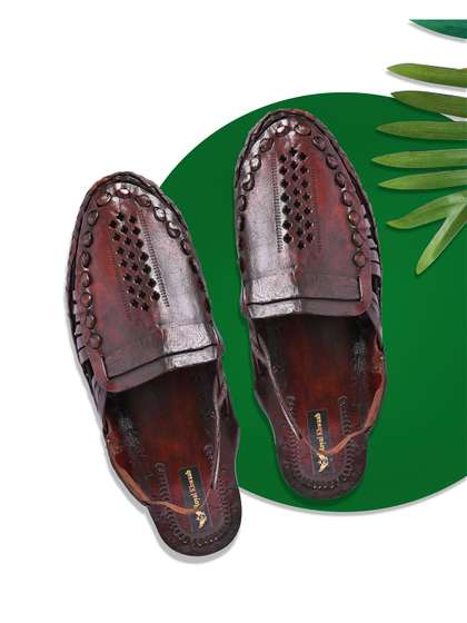 ROYAL KHWAAB Men
                      Ethnic Leather Shoe-Style Sandals