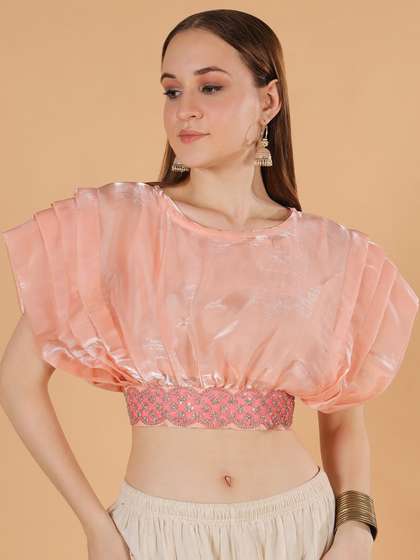 Frolic Rolic Embroidered Saree Blouse