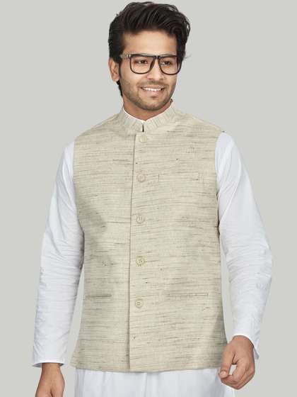 Authentics Men Woven
                        Design Nehru Jackets
