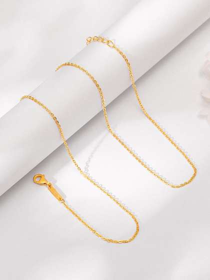 GIVA Women 18 K
                          Yellow Gold Sparkling Chain-2.540 Gms