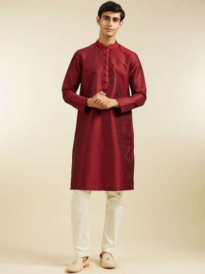 Diwas by Manyavar Ethnic Woven Design Kurta
