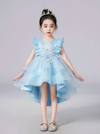 JC SPARKLE Girls Flutter
                    Sleeve Fit & Flare Dress