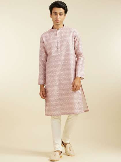 Diwas by Manyavar Geometric Printed Kurta