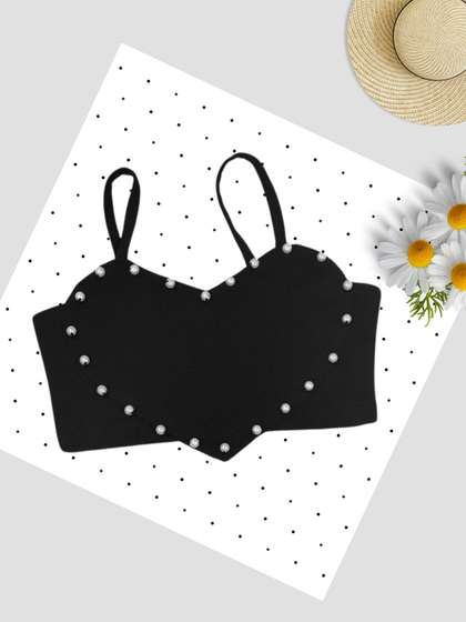 ADDYVERO Girls
                      Embellished Shoulder Straps Top